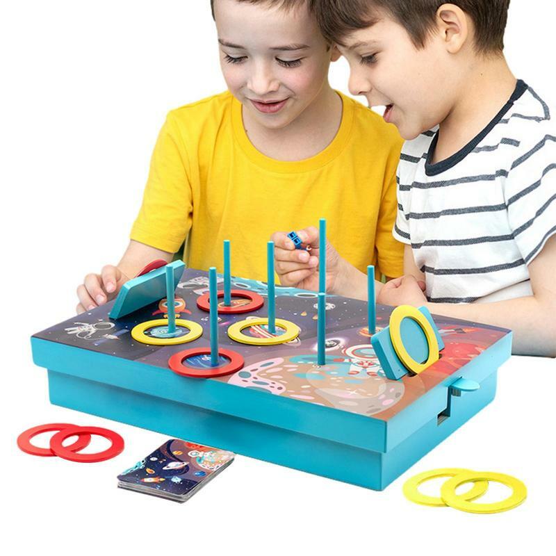 Game Desktop cincin ejeksi papan tempur permainan keluarga permainan malam kompetisi menyenangkan permainan papan untuk orang dewasa dan anak-anak