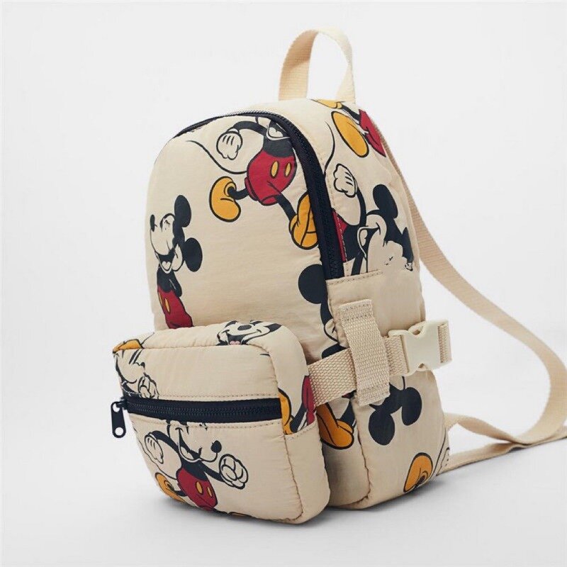 Disney New Fashionable Mickey Mouse Pattern Children's School Bag Cute Mickey Print Lightweight Backpack