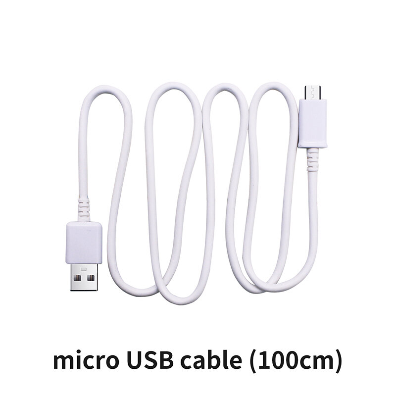 Kabel Data USB mikro ke USB untuk Micro:bit Raspberry Pi 100CM/15CM jalur Data kabel pengisi daya hitam dan putih