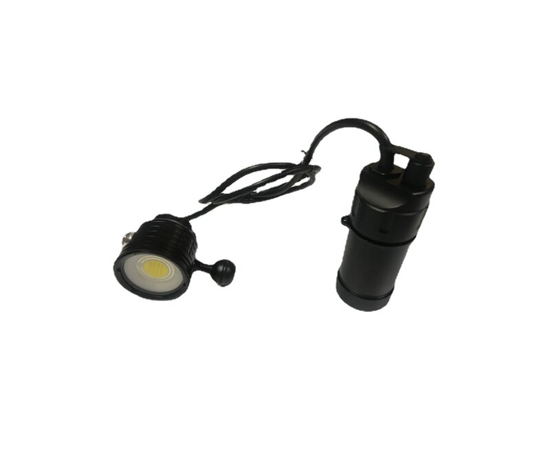 COB LED اسطوانة الغوص الفيديو الضوئي مقاوم للماء 100 متر تحت الماء الغوص الشعلة القابلة لإعادة الشحن 18650 LED سبليت مصباح يدوي