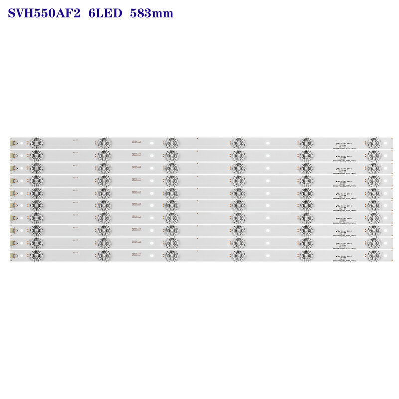 10個ledバックライト3v SVH550AF2_6LED_REV02_150410 HD550DU-B5ためLED55K560U LED55K320U LED55EC620UA 55H7B 55H7C