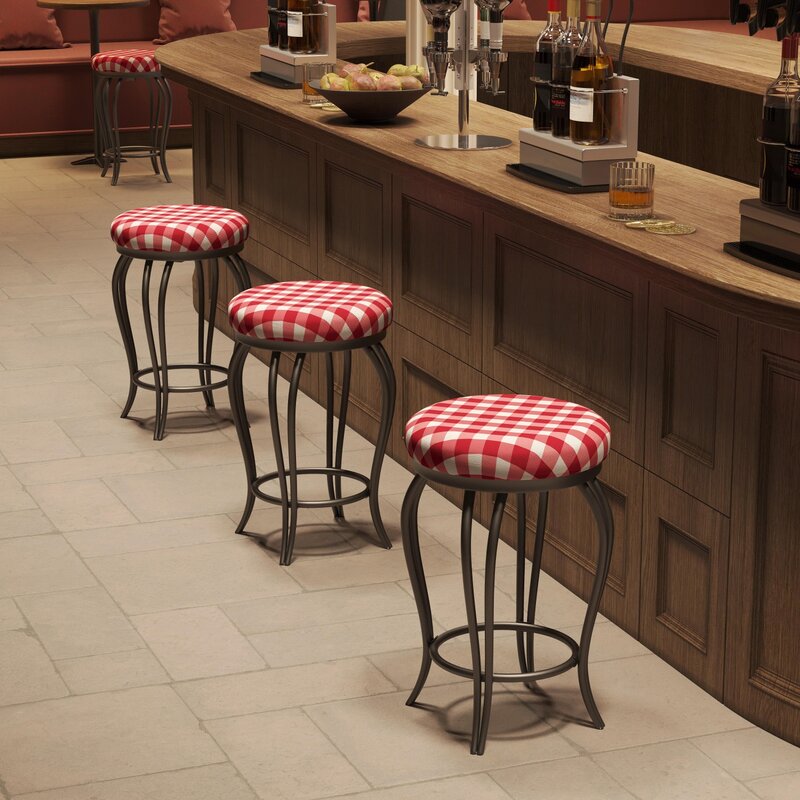 Ensemble de chaises de bar avec repose-pieds, style industriel campagnard, facile à assembler, piste de comptoir de 25,5 pouces, kit de salle à manger pour bar intérieur, 2 pièces