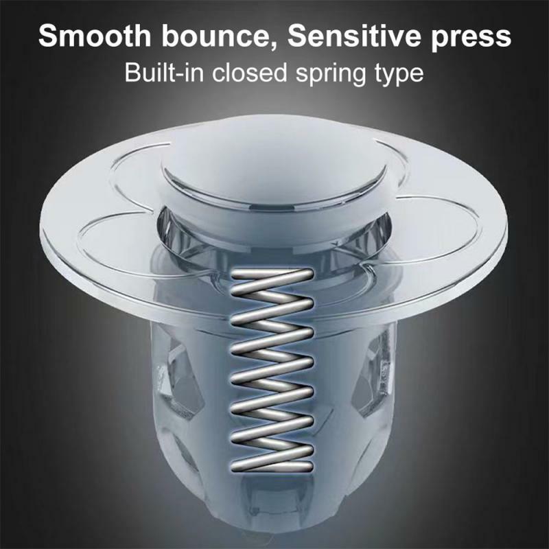 1~10PCS Stainless Steel -Up Bounce Core Basin Drain Filter Hair Catcher Sink Strainer Bathtub Stopper Bath Plug Bathroom