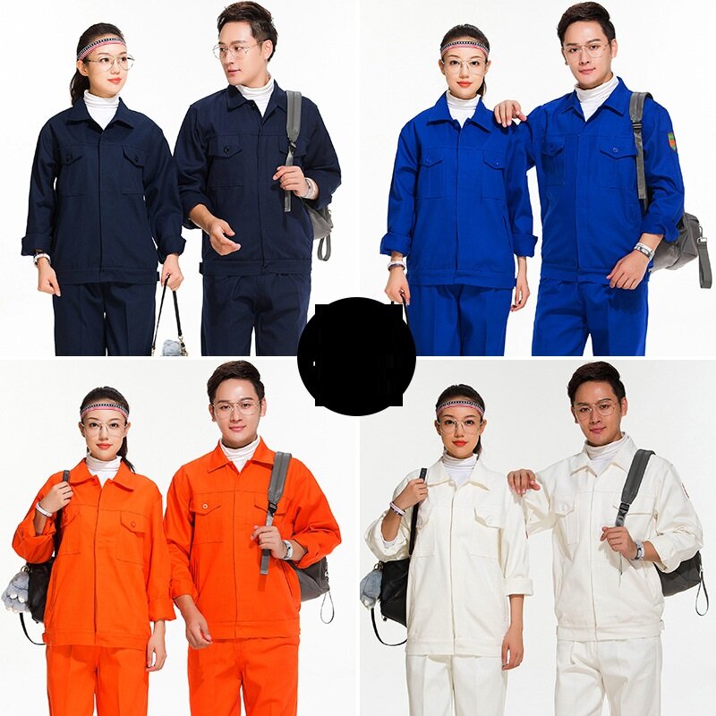 Autumn Winter Electric Welding Suit Work Coverall Men's Anti Sparking Flame-retardant Cotton Labor Thick Durable Work Clothing4x