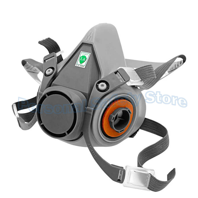 6200 Gasmasker Voor Spuitverf Decoratie Chemische Stofmasker Body Protect Giftige Stoomfilter Respirator Herbruikbaar Half Masker