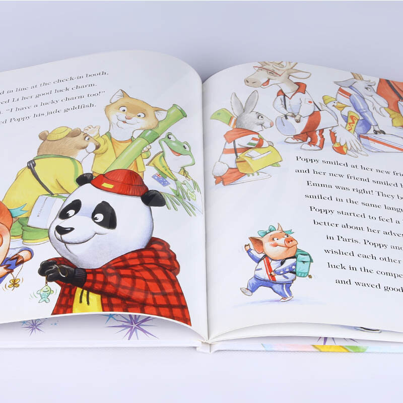custom China Custom Full Color Printing Services Cheap Hard cover Softcover Paperback Perfect Bound English Picture Children Sto