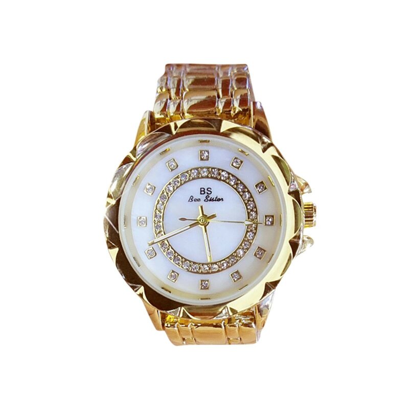 นาฬิกาข้อมือผู้หญิงข้อมือนาฬิกาผู้หญิงควอตซ์กันน้ำได้แม่นยำเซ็ตนาฬิกานาฬิกาวินเทจสแตนเลส