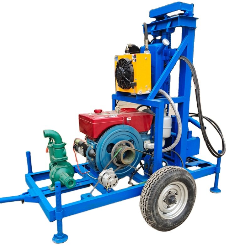 22hp diesel direct price 100m deep hole water well drill digging machine
