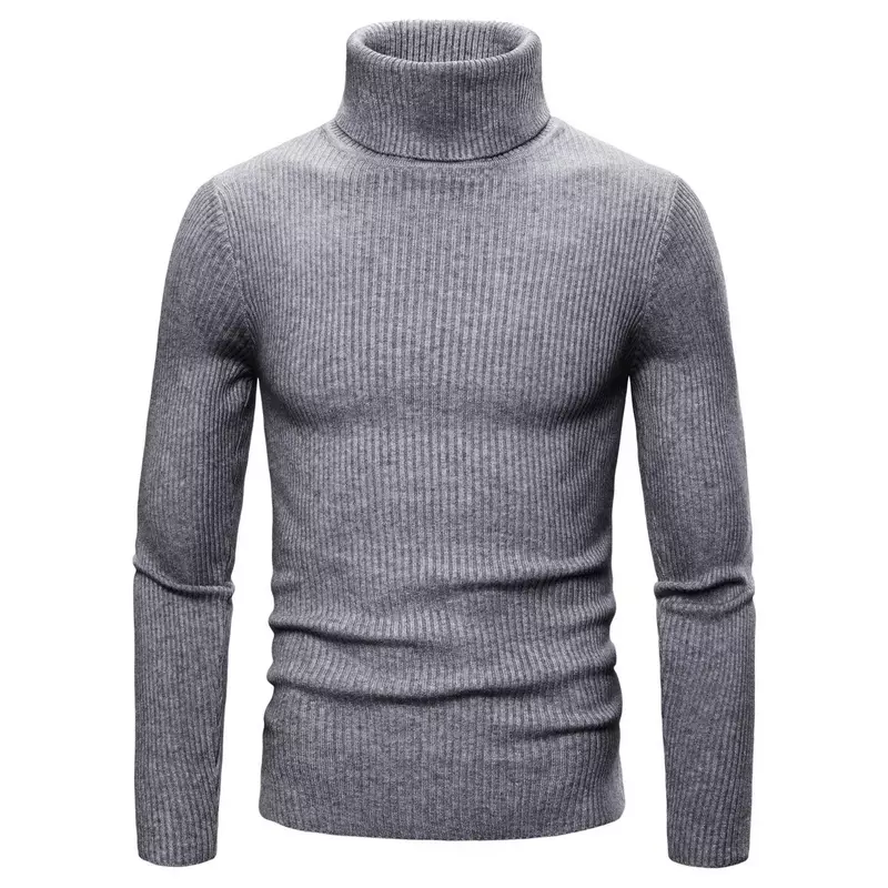 2023 autunno e inverno nuovo maglione dolcevita da uomo maschile versione coreana Casual camicia a maglia tutto-fiammifero