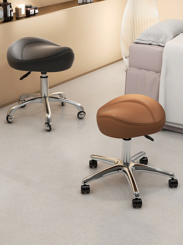 Salon kosmetyczny siodło krzesło meble fryzjerskie podnoszące fotele obrotowe krzesła Manicure fryzjerskie stołki fryzjerskie dostosowane