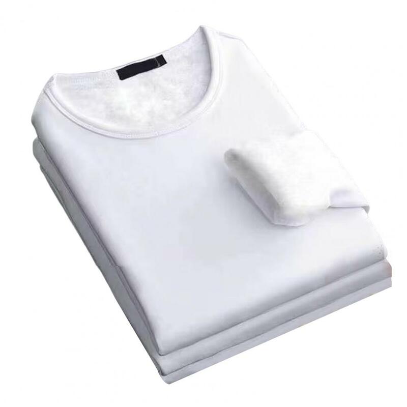 Męska bielizna termoaktywna topy z polaru zagęszczony T-Shirt Slim dół ciepłe ubrania jesienno-zimowa koszulka termo z długim rękawem