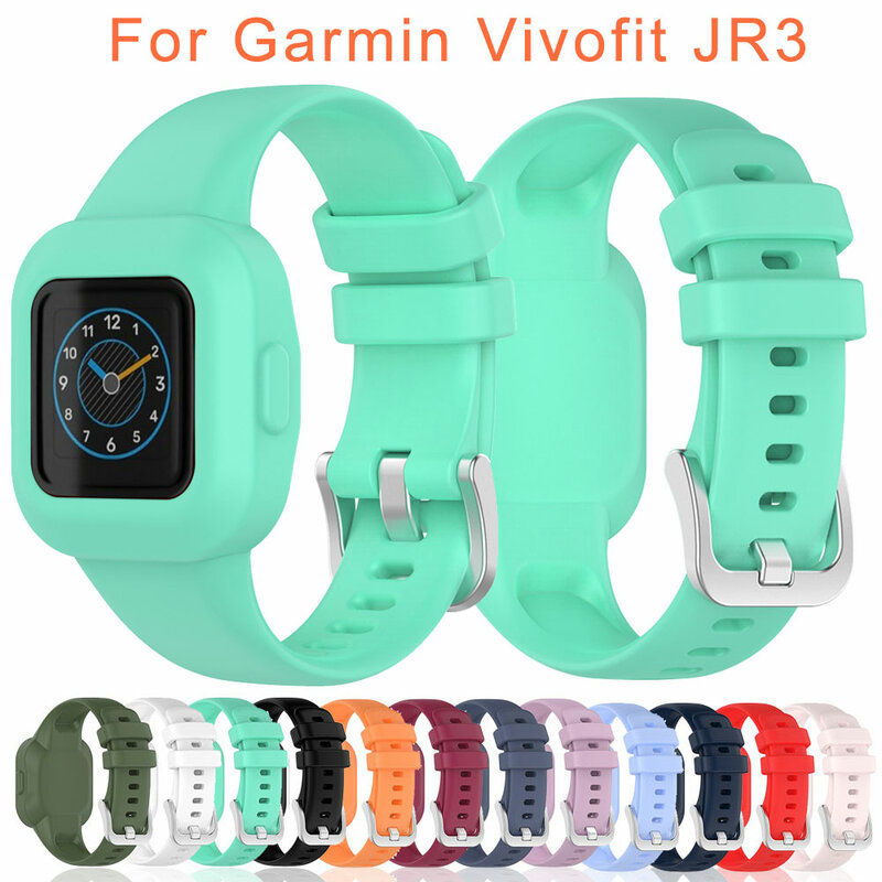 Silicone Watch Strap for Garmin Vivofit JR3 Wristband Bracelet Smartwatch Waterproof Wrist Band For Vivofit JR 3 Accessories