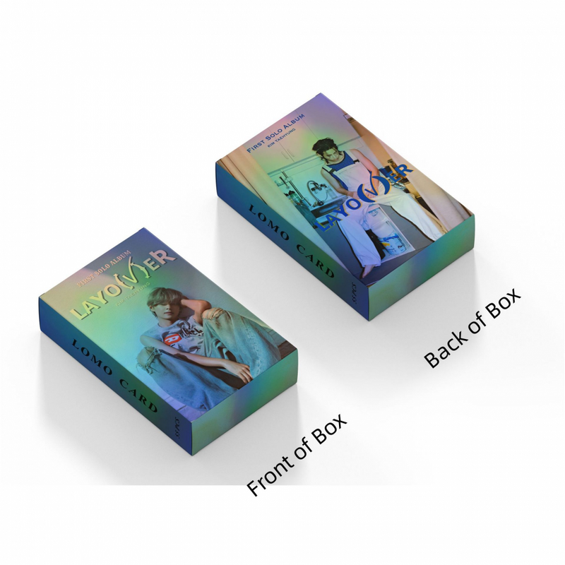 XIURAN V Layover Mini Álbum Photocard, cartão KPOP Lomo, estoque pronto, 55pcs por caixa