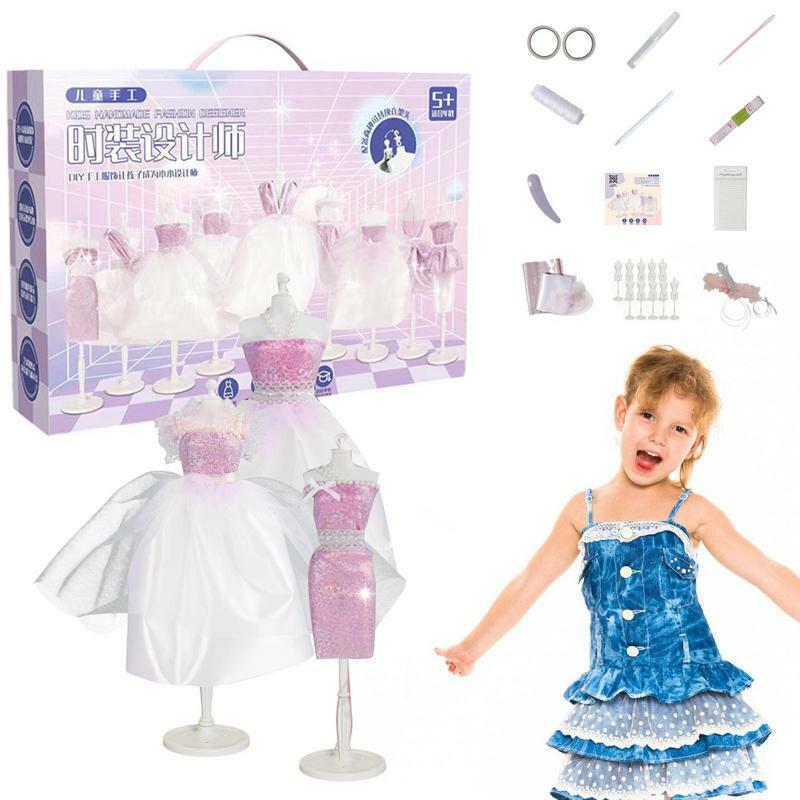Disfraz de princesa Montessori hecho a mano para niños, juguete de diseño de ropa de moda, ropa de vestir para niñas