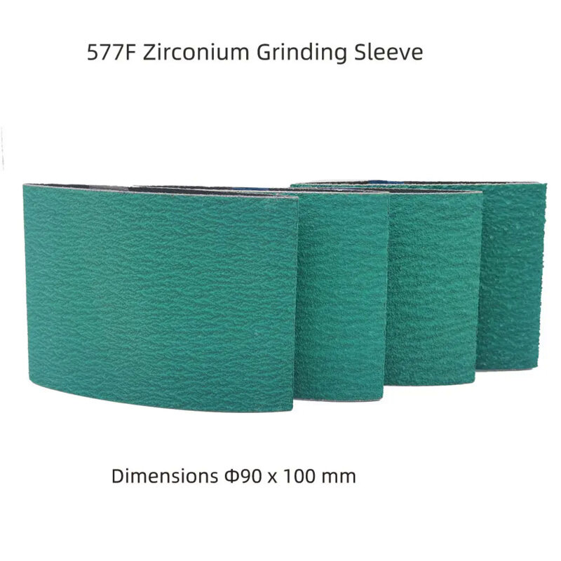 4PCS Z/A 577F 100*283MM Sanding Belt For Metal Abrasive Band Grinder Zirconium Grinding Sleeve Grinding Sleeves