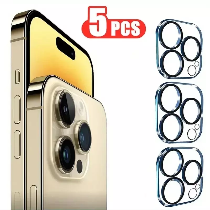 5 Stuks Camera Bescherming Voor Iphone 15 14 13 11 Pro Max Schermbeschermer Voor Iphone 12 Mini Camera Lens Film Nachtcirkel