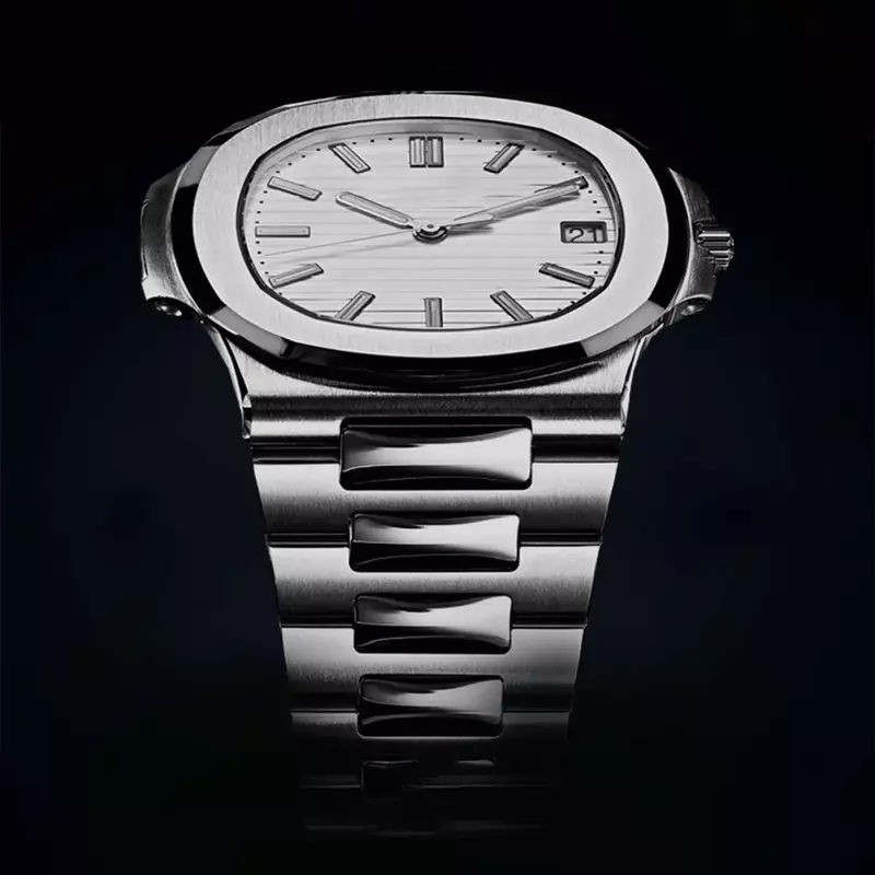 Automatic Watches for Men, Aço inoxidável, Relógios de pulso mecânicos, Sapphire Glass, 316L Steel, Male Clocks, AAAA 5711, Top Sale, 41mm