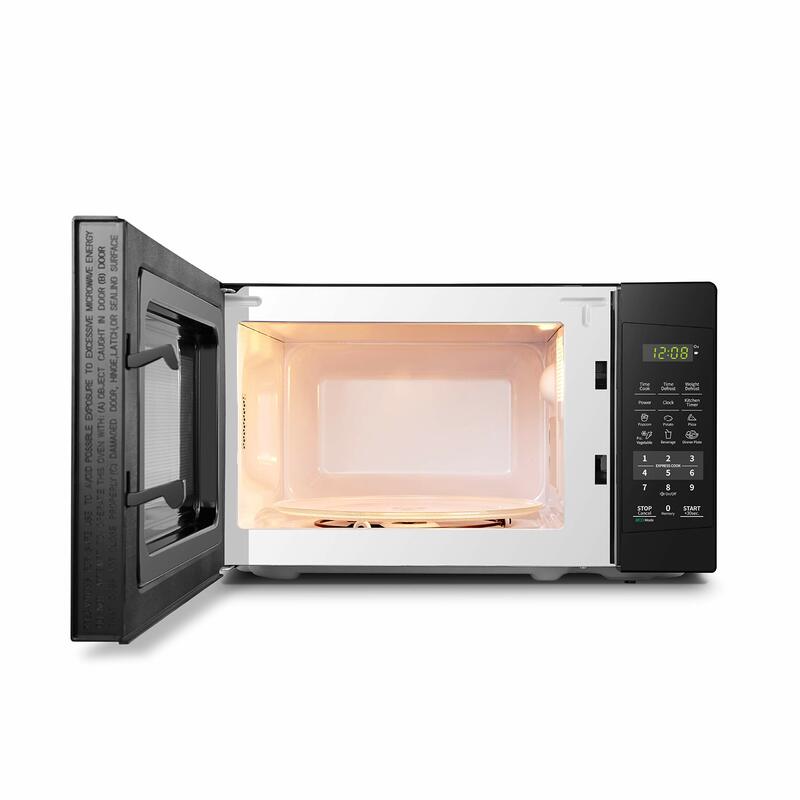 Countertop Microwave Oven with Sound On/Off, ECO Mode and Easy One-Touch Buttons, 0.7cu.ft, 1050W, Black