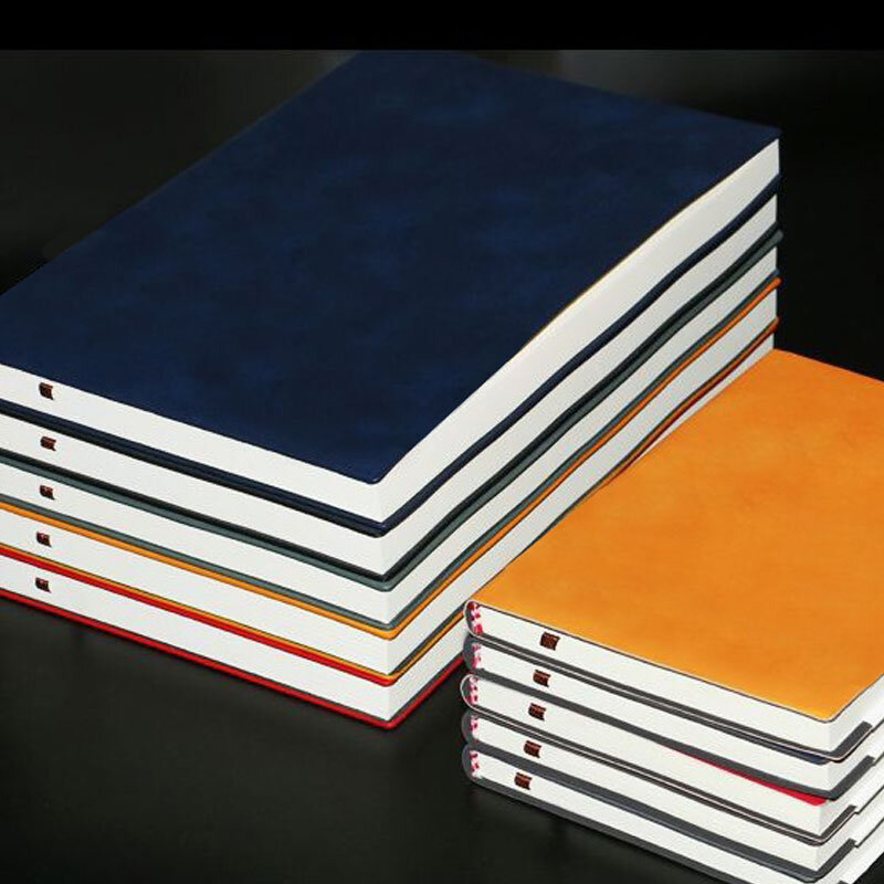 Cuaderno de piel de oveja A5 A6, diario de oficina, Bloc de notas, papelería, cuaderno forrado de clase para estudiantes, 160 páginas/240 páginas