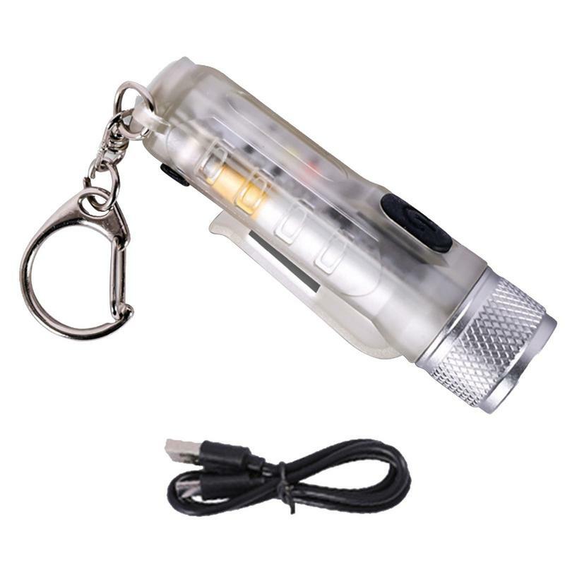 Latarka kieszonkowa latarki do kluczy mała latarka LED wodoodporna lampa pierścieniowa na klucze do fajny prezent do czytania z psem