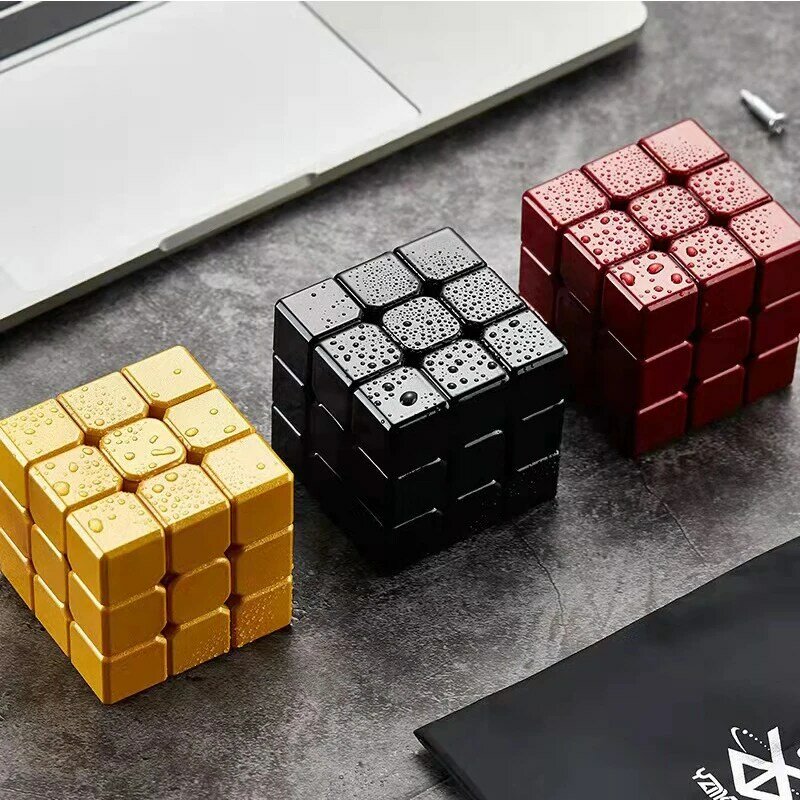 3x3 합금 감압 매직 큐브 금속 무제한 속도 게임 큐브 퍼즐 입방체 매직 피젯 완구, 어린이 교육 장난감