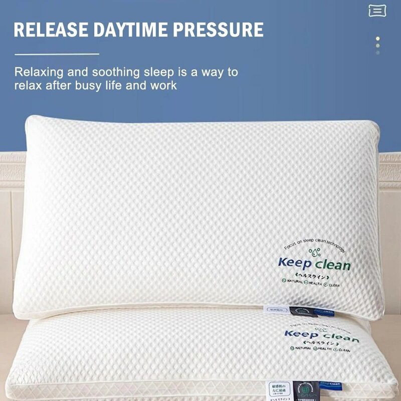 3D Neck Pillow with High Elasticity and Non Collapse, Soft Neck Protection, Single Person Sleeping Pillow, Hotel Home Bedding