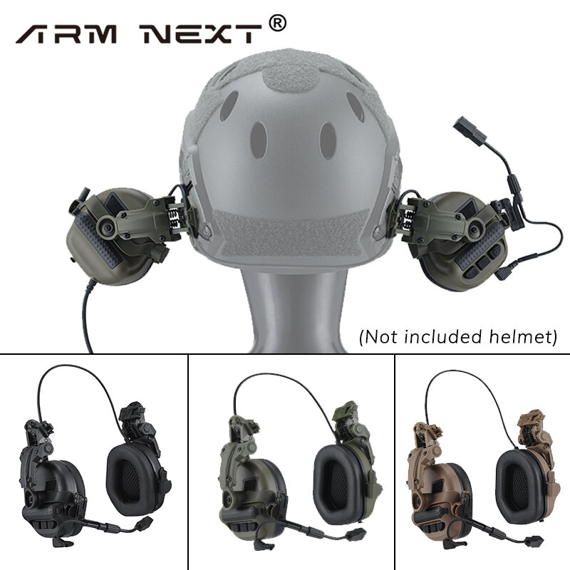 Auriculares tácticos con reducción de ruido, audífonos de comunicación, intercomunicador, versión de casco, captura, venta