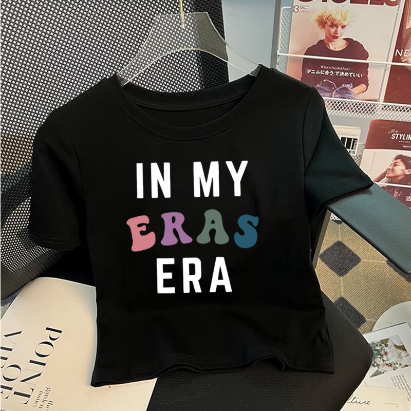 The Eras Tour Summer T-Shirt Manica Corta Anni '90 Fashion Top Gift Shirt Tour T-Shirt Fans Music Lover Taylors Gift for Swiftie
