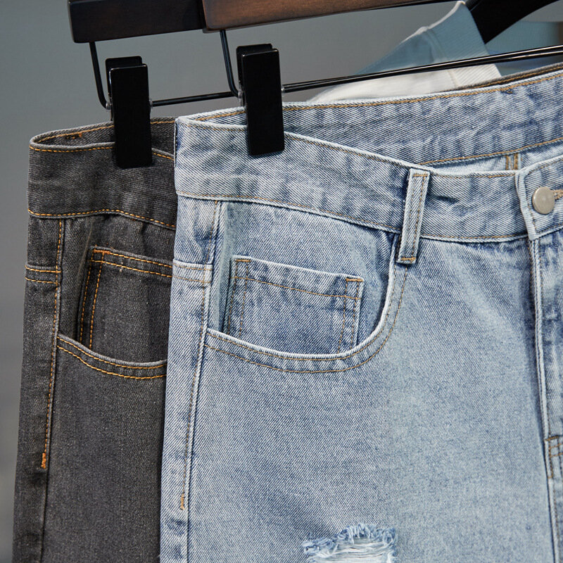 Shorts jeans soltos, calças plus size, 140kg, 42, 46, 48, verão
