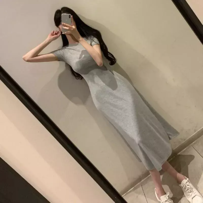 Модная Удобная Новая модная женская одежда из Южной Кореи Dongdaemun, женская сексуальная фигурка, облегающее платье с поясом