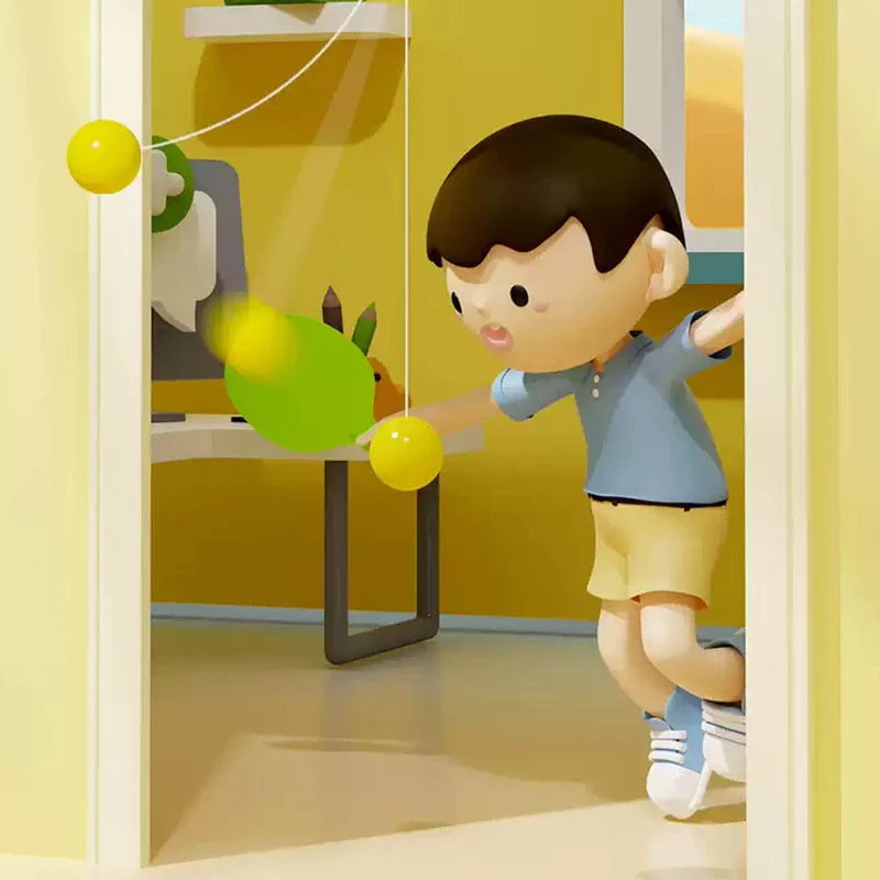 Wisząca żaba stołowa tenisówka do domu przenośne dziecko dziecko dziecko do ćwiczeń wizja uwaga zestaw do tenisa stołowego