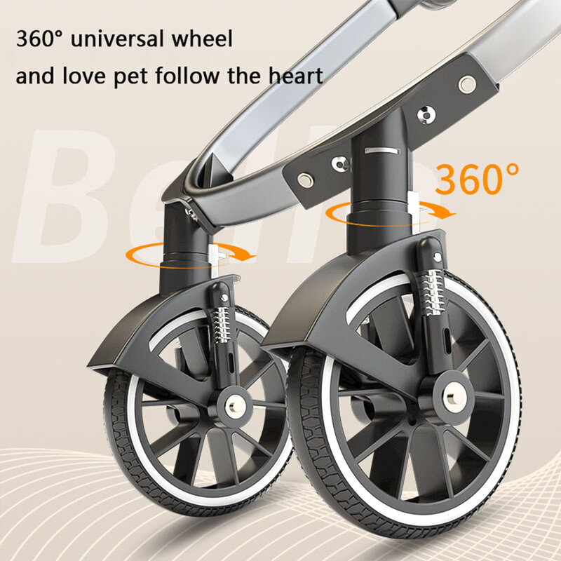 Прогулочная коляска для собак, легкая складная коляска с алюминиевой рамкой, для путешествий с кошками и собаками, 20 кг, LD11