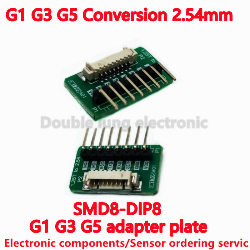 O adaptador 8Pin 1.25 milímetros para PM2.5 sensor PMS1003 PMS3003 PMS5003 G135 a 2.54mm 1x8Pin