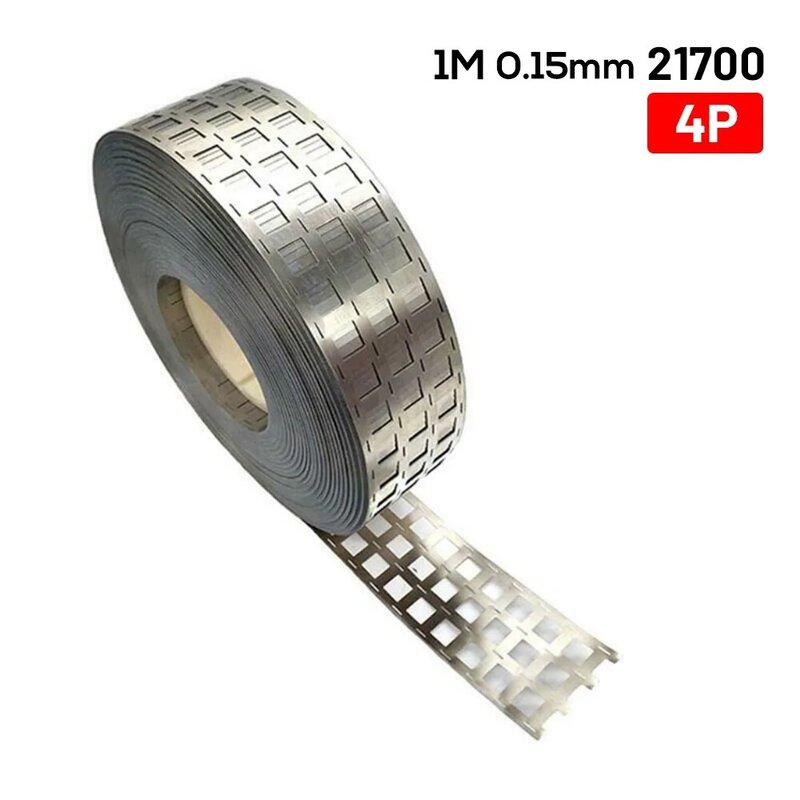 1M Nickel Strip 2P 3P 4P 0.15*27mm Nickel Plated Strip For 21700 Battery Pack Welding Tape High Purity Nickel Belt 22.5 Pitch
