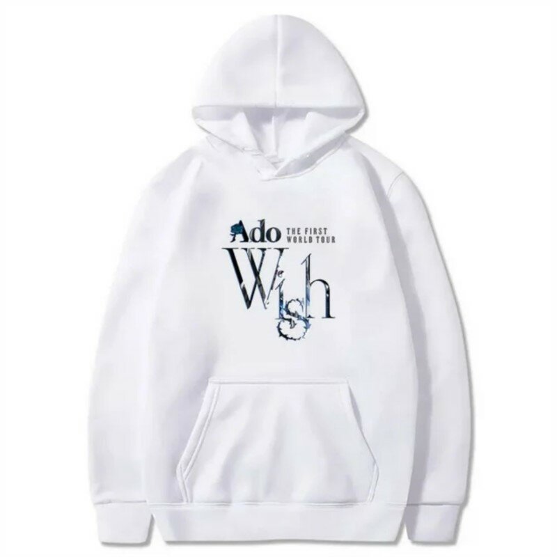 Ado Wish World Tour Hoodies Merch Winter For Men/Women Unisex Casuals Long Sleeve Sweatshirt Streetwear Hooded