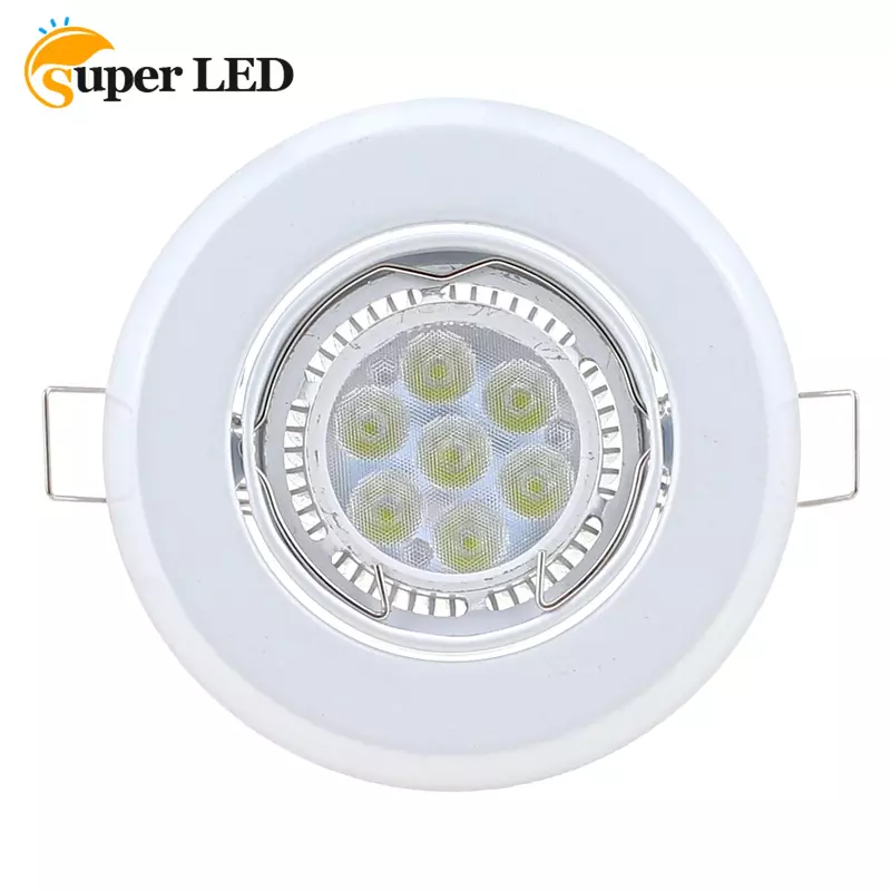 Spot Lumineux LED Circulaire Encastrable pour le Plafond, Éclairage d'Nik, Réglable, Gu10 mr16