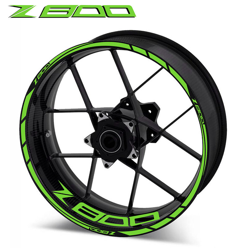 Pegatina reflectante impermeable para rueda de motocicleta, cinta de borde para Kawasaki Z800 2019 2020 2021 2022