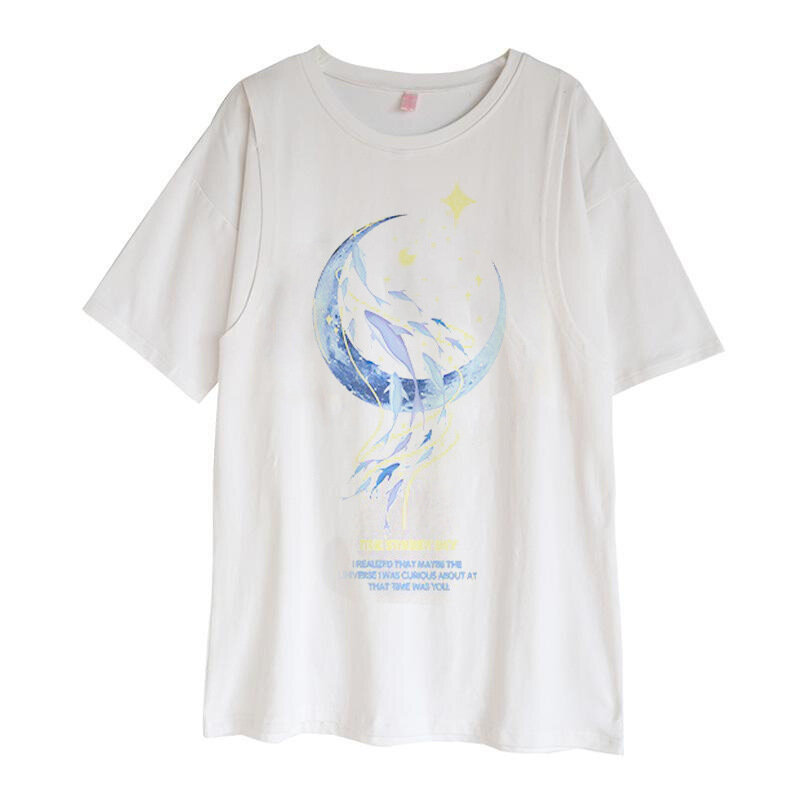 Camiseta de maternidad de manga corta para mujer embarazada, camisetas de cuello redondo con botones laterales, Tops de lactancia de Color sólido, 2024
