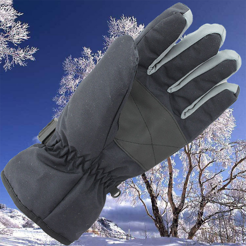 Sarung tangan musim dingin pria dewasa, sarung tangan hangat antiair, sarung tangan seluncur salju