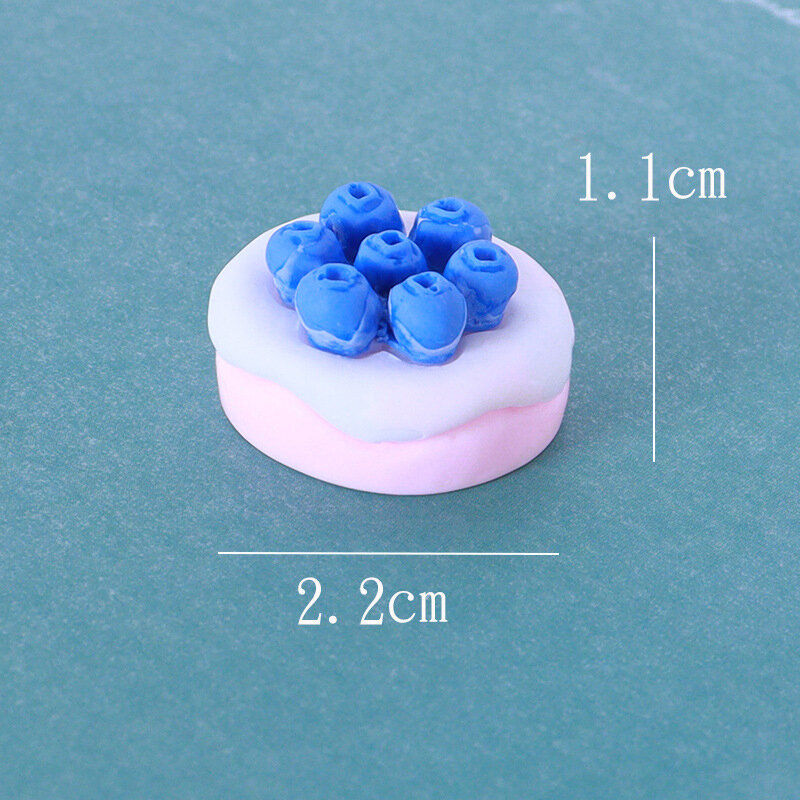 Giocattoli alimentari in miniatura simulazione accessori per gioielli in resina materiali per custodie per cellulari