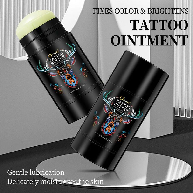 Tattoo & Borduurwerk Zorg Roterende Crème Stick Voor Ocheal Fixerende Kleuring Hydraterende Voedende Milde Niet Irriterende 40G U1r6