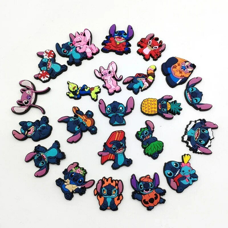 New Disney Stitch collection Shoe Charms for Clogs Sandals Decoration Shoe Accessories Charms for Friends Gifts