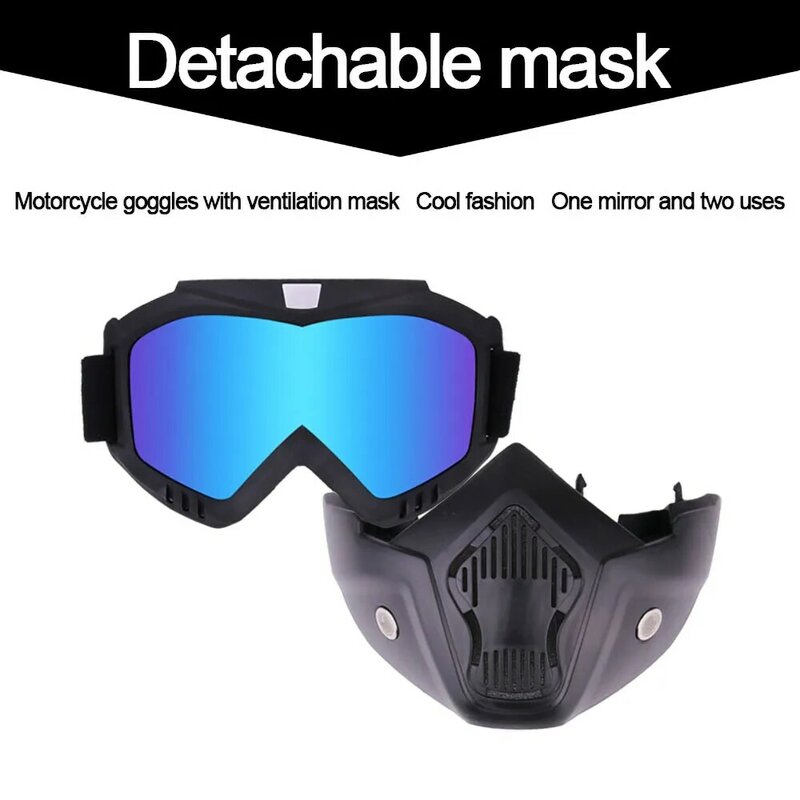Gafas de sol para casco de motocicleta, máscara táctica a prueba de viento para ciclismo, Motocross, esquí, Snowboard
