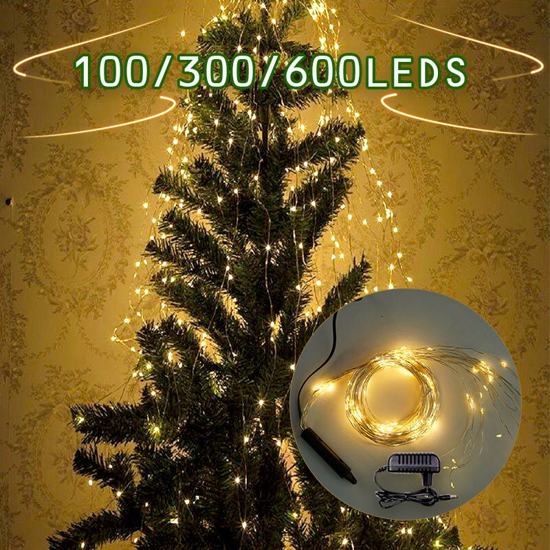 Светодиодный светильник «Водопад», 5 нитей, 2 м, 100 светодиодов