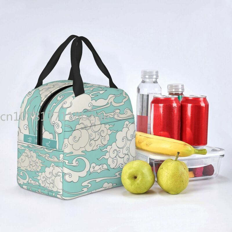 Gusu Lan 여성용 보온 도시락 가방, 휴대용 도시락 용기, 학교 다기능 식품 상자