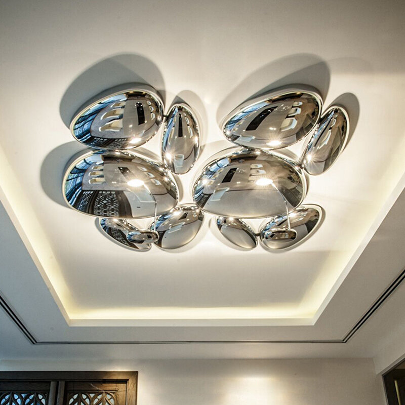 Design moderno chrome led pingente luzes sala de jantar decoração led lustres iluminação casa loft villa lâmpada pendurada luminária