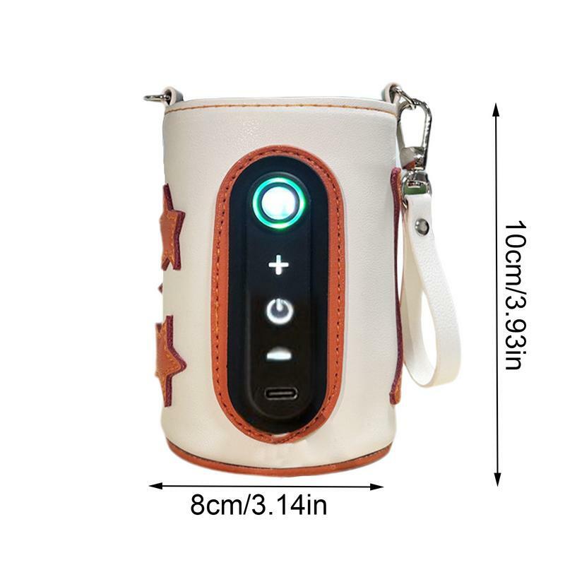 Calentador de botellas portátil de calentamiento rápido para viajes, calentador de leche materna eficiente, calefacción con precisión