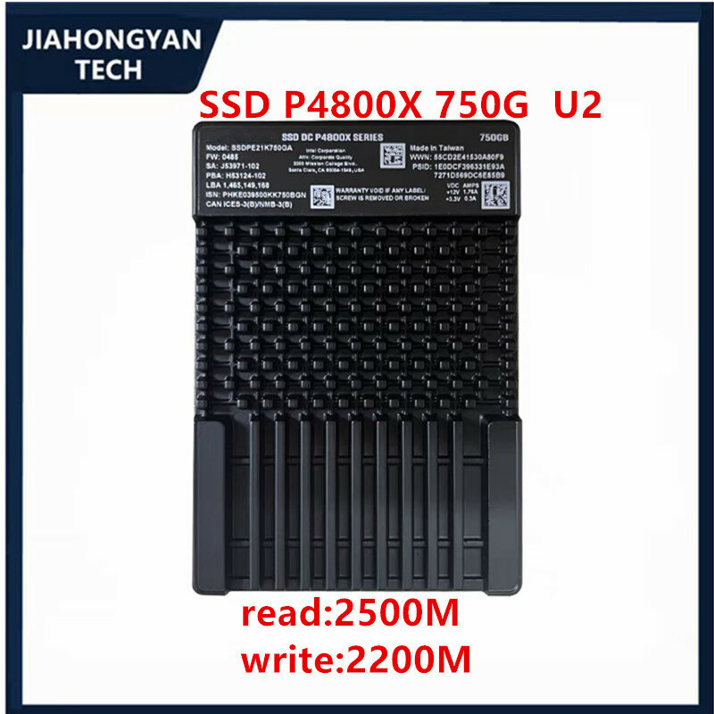 Оригинальный твердотельный накопитель для Intel Opus P4800X 375G 750G 1,5 TB U.2 Enterprise SSD