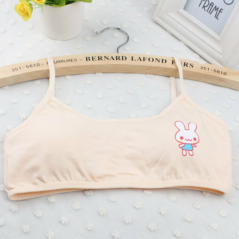 Young Girls Solid Bra Soft Cotton Bra Puberty Teenage Breathable Underwear Kid Cloth Dropshipping training bras for girls