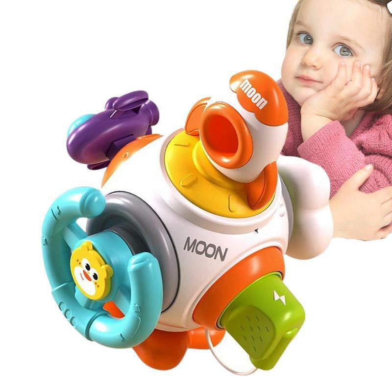 Teethers Toys Rotating Rattle Ball Grasping Activity Baby Development Toy Infant Training Bed Toy Chew Toys Kid for Development